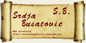 Srđa Bušatović vizit kartica